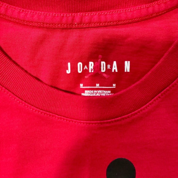 Jordan Red Tee with Black Graphic - Picture 3 of 5